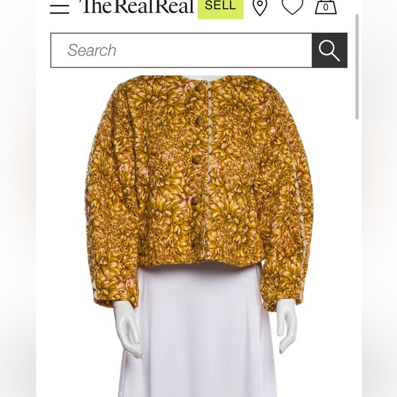 NWT Kika Vargas /Target Jacket
Yellow Floral Print Collarless
Slit Pockets - Picture 2 of 11